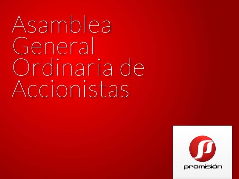 CONVOCATORIA A REUNIÓN ORDINARIA DE ASAMBLEA GENERAL DE ACCIONISTAS 